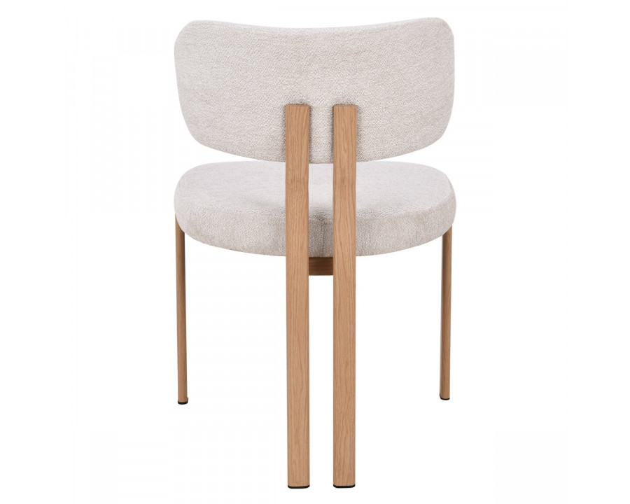 Cтілець кухонний TANO дуб метал/бежева тканина