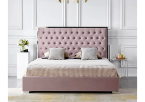 Ліжко 1,8 Беттані Тканина сучасна 2030x2150x1450 рожевий