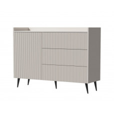 Комод ADEMO REG 4 126х92х41 кашемір / кашемір