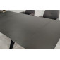 Стіл обідній розкладний VINCENT CERAMIC 140(200)*90 графіт мат/чорний