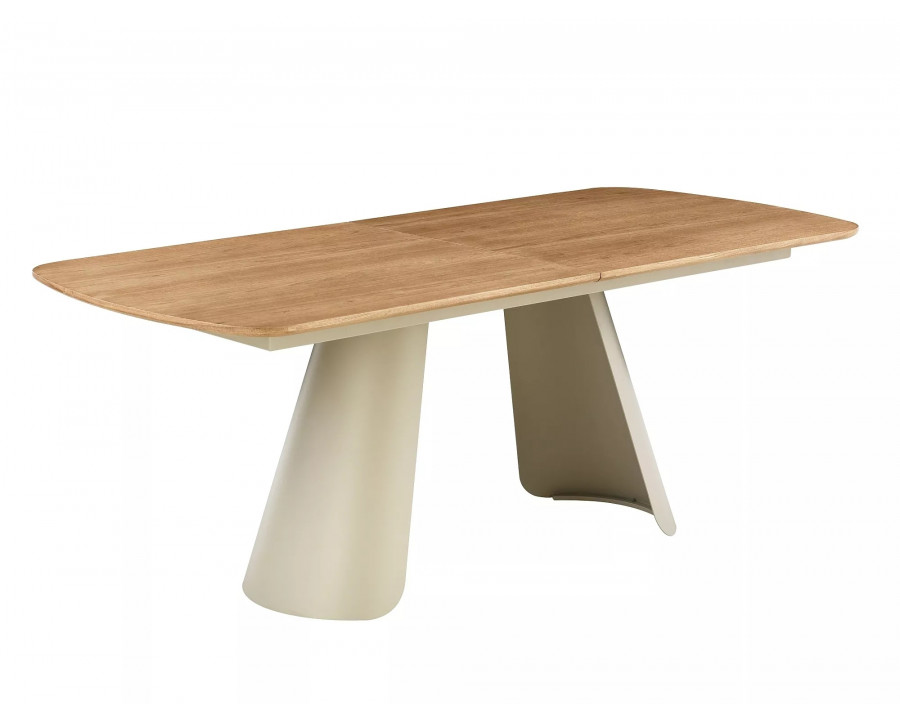 Стіл обідній кухонний розкладний Canon (200–240)×100 см Дуб / Кашемір каркас