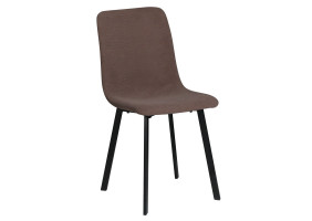Стілець кухонний TIVO Чорний каркас / Світло-коричневий тканина