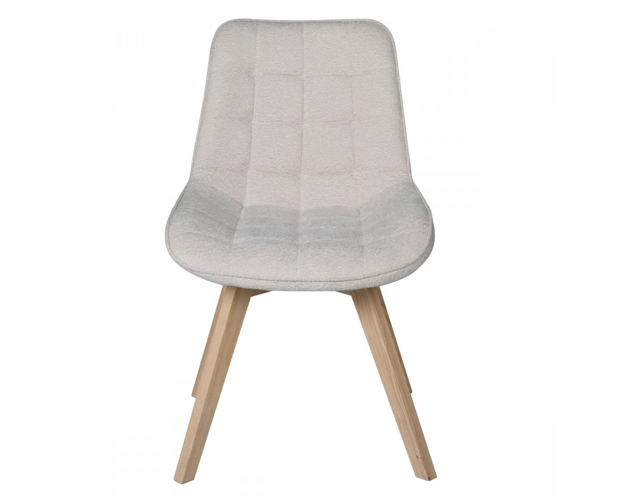 Стілець LENY каркас дерево / Беж тканина оберт 180°