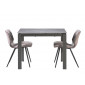 Bright Grey Marble керамічний стіл 70X102(142) Сірий