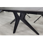 Стіл обідній розкладний VINCENT CERAMIC 140(200)*90 графіт мат/чорний