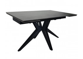 Стіл обідній розкладний VINCENT CERAMIC 140(200)*90 графіт мат/чорний