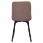 Стілець кухонний TIVO Чорний каркас / Світло-коричневий тканина