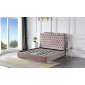 Ліжко 1,8 Беттані Тканина сучасна 2030x2150x1450 рожевий