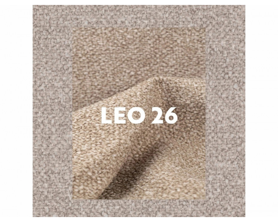 Стілець кухонний обідній м'який Ballo Leo Бежева тканина / Чорний каркас