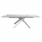 Gracio Carrara White стіл розкладний кераміка 90X160(240) см