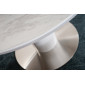 Стіл обідній Orbit 120 Ceramic Білий Ефект Мармур / Білий Мат