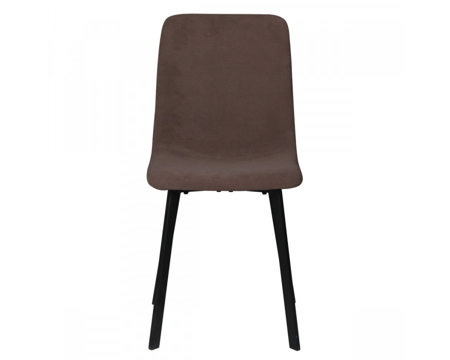 Стілець кухонний TIVO Чорний каркас / Світло-коричневий тканина