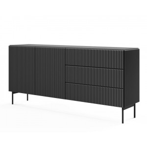 Комод Муті / Muti 2D3S/177 2-дверний з 3 шухлядами Чорний