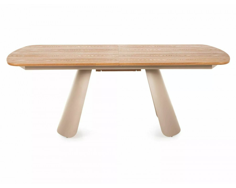 Стіл обідній кухонний розкладний Canon (200–240)×100 см Дуб / Кашемір каркас