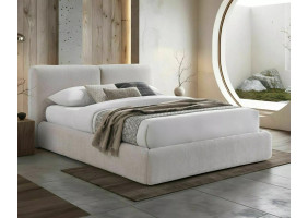 Ліжко двоспальне м'яке Modena Raven 160×200 Бежева тканина