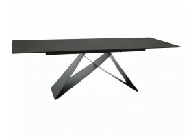 Стіл обідній розкладний WESTIN CERAMIC Бронзовий Ossido Bruno / Чорний мат (160-240)X90 WESTINBROC160