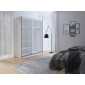 Шафа-купе OSLOII 120 120х216х65 білий / чорний