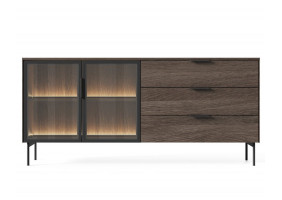 Комод з підсвіткою Лумі / Lumi 2D3S/181 2-дверний з 3 шухлядами Дуб дунін