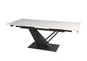 Стіл FERNANDO CERAMIC 140(200)*90 бежевий/чорний