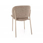 Стілець кухонний обідній м'який Kiso Noelle Темно-бежева тканина / Кашемір каркас