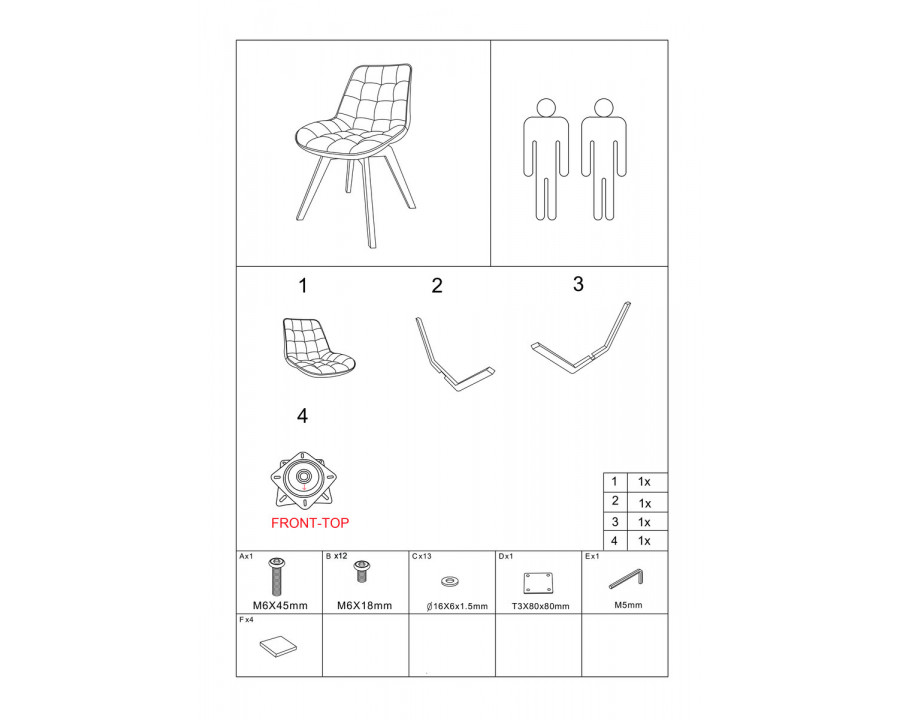 Стілець LENY каркас дерево / Беж тканина оберт 180°