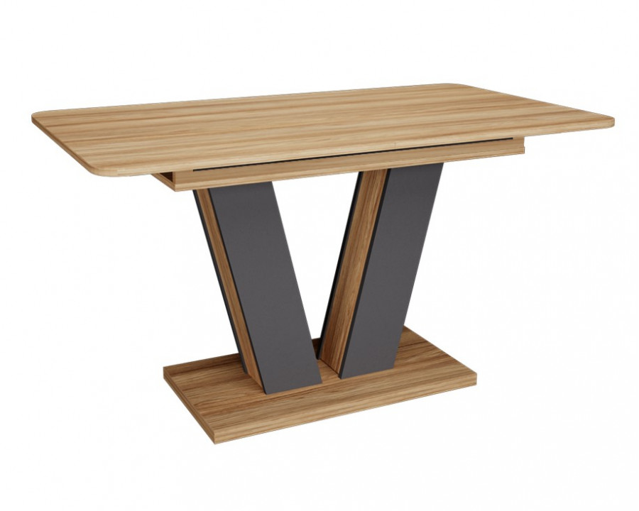 Стіл обідній Torino 140(180)x80 Блеквуд Ячмінний / Графіт