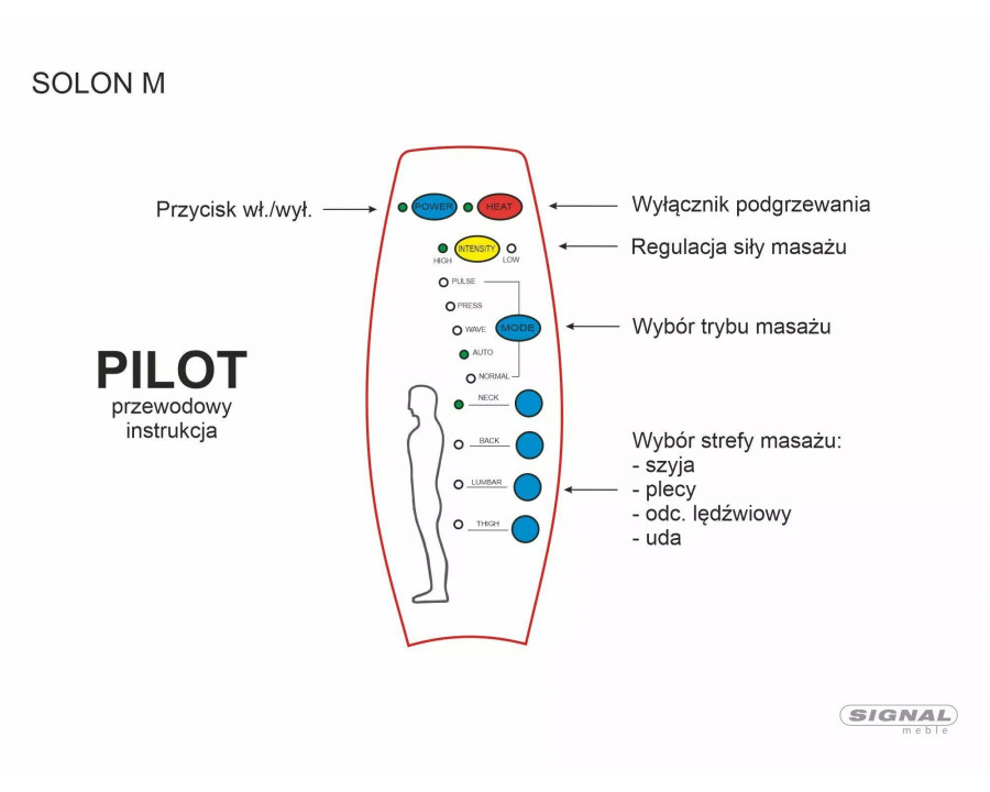 Крісло-реклайнер розкладне SOLON M VELVET (функція масажу) цинамон BL.4215 SOLONMVCY
